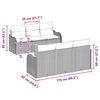vidaXL Garten-Sofa-Set 7 pcs Grau