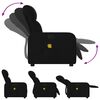 vidaXL Massage-Relaxsessel, schwarzer Stoff