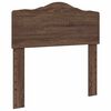 vidaXL Bettrahmen Braun Eichen-Optik 90 x 200 cm Massives Kiefernholz