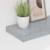 vidaXL Schweberegale 2 Stk. Betongrau 60x23,5x3,8 cm MDF