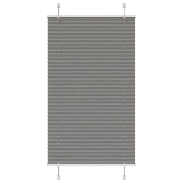 vidaXL Plissee Anthrazit 70x150 cm Stoffbreite 69,4 cm Polyester