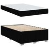 vidaXL Bettrahmen mit Matratze Schwarz 120 x 200 cm Stoff