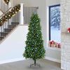 vidaXL Weihnachtsbaum mit 300 LEDs mit Ständer Grün 240 cm PE