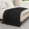 vidaXL Wohndecken 6 pcs Schwarz 200 x 150 cm Fleece