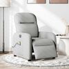 vidaXL Massagesessel Elektrisch Wolkengrau Stoff