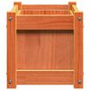 vidaXL Pflanzkübel Wachsbraun 60x31x31 cm Massivholz Kiefer