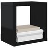 vidaXL W&uuml;rfelregale 6 Stk. Hochglanz-Schwarz 22x15x22 cm