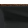 vidaXL Hochbeete mit Ablage 2 Stk. Braun 90x40x75 cm Poly Rattan