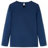 Kinder-Langarmshirt Marineblau 116