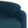 vidaXL Massagesessel Elektrisch Blau Samt