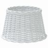 vidaXL Lampenschirm Wei&szlig; &Oslash;45x28 cm Korbweide