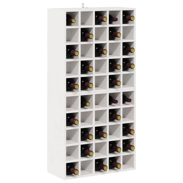 vidaXL Weinregal 2 pcs Wei&szlig; 56 x 25 x 56 cm Massives Kiefernholz