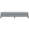 vidaXL Boxspringbett mit Matratze Hellgrau 140 x 190 cm Stoff