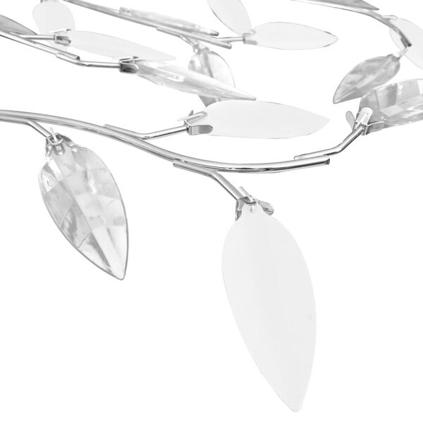vidaXL Deckenleuchte mit Acrylglas-Bl&auml;tter f&uuml;r 5 x E14-Lampen Wei&szlig;
