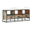 vidaXL TV-Schrank 110x30x45 cm Altholz Massiv