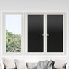 vidaXL Fensterfolie Statisch Matt Schwarz 60x2000 cm PVC