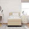 vidaXL Boxspringbett Hellgrau und Wei&szlig; 90 x 190 cm Cordstoff