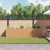vidaXL Garten-Hochbeet 320x40x77 cm Verzinkter Stahl Silber