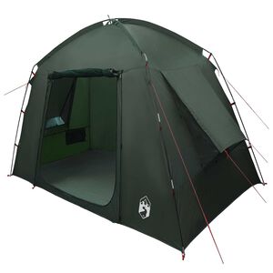 vidaXL H&uuml;tten-Zelt mit Dach Olivegr&uuml;n 210 x 210 x 138 cm Polyester
