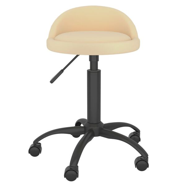 vidaXL Esszimmerst&uuml;hle 4 Stk. Drehbar Creme Samt