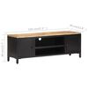 vidaXL TV-Schrank 120x30x40 cm Raues Mango-Massivholz