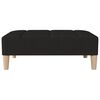 vidaXL Fu&szlig;hocker Schwarz 78x56x32 cm Stoff