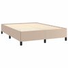 vidaXL Bettgestell Cappuccino-Braun 140x190 cm Kunstleder