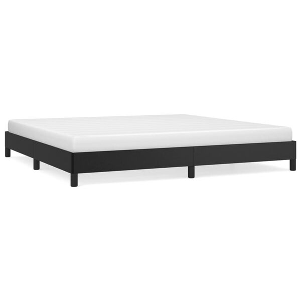 vidaXL Bettgestell Schwarz 200x200 cm Kunstleder