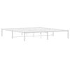 vidaXL Bettgestell Metall Wei&szlig; 180x200 cm
