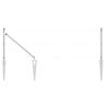 vidaXL Zaunpfosten 7 pcs Silber Stahl