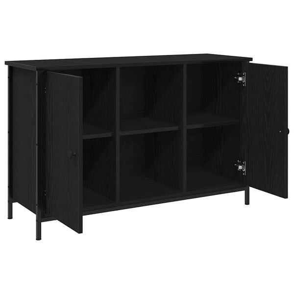 vidaXL TV-Schrankset Schwarz Eichen-Optik 101 x 35 x 65 cm