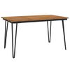vidaXL Gartentisch mit Haarnadel-Beinen 140&times;80&times;75 cm Massivholz Akazie