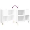 vidaXL Plattenschrank Wei&szlig; 84,5x38x89 cm Holzwerkstoff