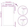 vidaXL Verdunkelungsrollo Beige 110x210 cm Stoffbreite 105,7 cm