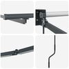 vidaXL Elektrisches Markisenrahmen Wei&szlig; 4,5 &times; 3 m Aluminium