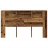 vidaXL Kopfteil mit Ablagen Altholz-Optik 180x18,5x102,5 cm