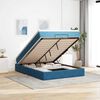 vidaXL Ottoman-Bett mit Matratze Dunkelblau 140x200 cm Samt