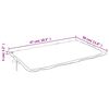 vidaXL Sonnenliegen-Auflage Gr&uuml;n 186x58x4 cm Oxford-Gewebe