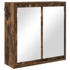 vidaXL Badezimmerm&ouml;bel-Set 3 pcs Ger&auml;ucherte Eiche Holzwerkstoff