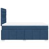 vidaXL Boxspringbett mit Matratze Blau 120x200 cm Stoff