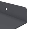 vidaXL Schwebendes Regal 2 pcs Anthrazit 30 x 9 x 2,5 cm Stahl