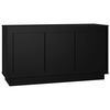 vidaXL Sideboard Schwarz 102x35x55 cm Holzwerkstoff