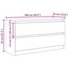 vidaXL TV-Schrank Schwarz 100x35x54 cm Holzwerkstoff