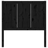 vidaXL Kopfteil Schwarz 95,5x4x100 cm Massivholz Kiefer