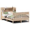 vidaXL Massivholzbett ohne Matratze 160x200 cm Kiefernholz