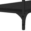 vidaXL Konsolentisch Sonstiges Schwarz Eichen-Optik 100 x 34.5 x 75 cm