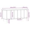 vidaXL Plattenschrank Sonoma-Eiche 100x38x48 cm Holzwerkstoff