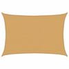 vidaXL Sonnensegel 160 g/m&sup2; Rechteckig Sandfarbe 3,5x4,5 m HDPE