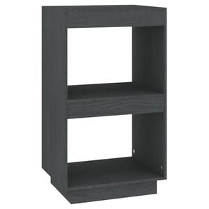 vidaXL B&uuml;cherregal Grau 40x35x71 cm Massivholz Kiefer