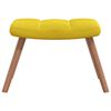vidaXL Relaxsessel mit Hocker Senfgelb Samt